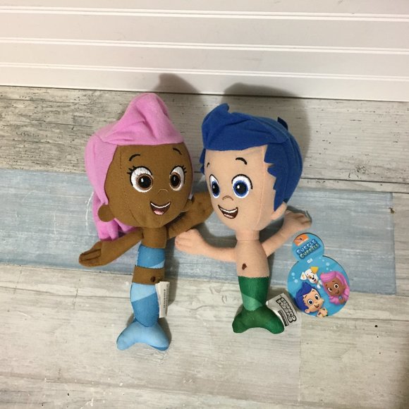 Bubble Guppies Plush Toys Molly and Gil, 8" - Picture 1 of 5